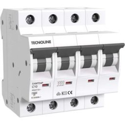 Tecnomat INTERRUTTORE MAGNETOTERMICO TECNOLINE 4P 10A 10KA 415V 4 MODULI