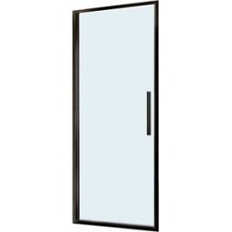 Tecnomat PORTA DOCCIA SAX BATTENTE 77-81 cm H 200 cm VETRO TRASPARENTE 6 mm PROFILI NERI
