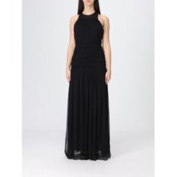 Twinset Abito lungo in viscosa Nero Taglia 44
