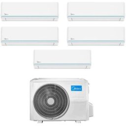 Midea Climatizzatore Evolution Penta Split 9000+9000+9000+12000+12000 Btu M5oe-42hfn8-Q R-32 Inverter A++ Wifi