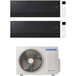 Samsung Climatizzatore Windfree Première Soapstone Charcoal Wifi Dual Split 12000 + 12000 Btu Inverter A+++ In R32 Aj050txj2kg