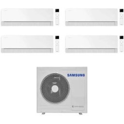 Samsung Climatizzatore Windfree Première Essential White Wifi Quadri Split 9+9+12+12 Btu Inverter A++ R32 Aj100txj5kg/eu