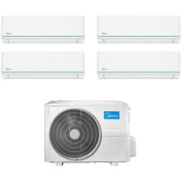 Midea Climatizzatore Evolution Quadri Split 9000+9000+9000+9000 Btu M4oe-28hfn8-Q R-32 Inverter A++ Wifi