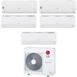 LG Climatizzatore Libero Smart Wifi Penta Split 7000+7000+9000+9000+9000 Btu Inverter In R32 Mu5r40