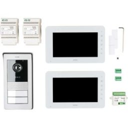 Vimar KIT VIDEOCITOFONICO BIFAMILIARE K42931 A 2 FILI ESPANDIBILE FINO A 4 FAMIGLIE CON RFID