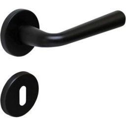 Tecnomat MANIGLIA A ROSETTA SEVEN - DANA NERO QUADRO 8 mm