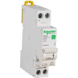 Tecnomat INTERRUTTORE MAGNETOTERMICO SCHNEIDER 1P+N 20A 4,5kA CURVA C 1 MODULO