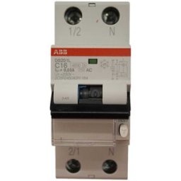 Tecnomat INTERRUTTORE MAGNETOTERMICO ABB DIFFERENZIALE 4,5kA 1P+N AC 16A 0,03A 2 MODULI 30mA