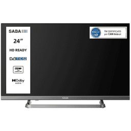 SABA SA24M10 TV LED, 24 ", HD, Light Gray, Classe E