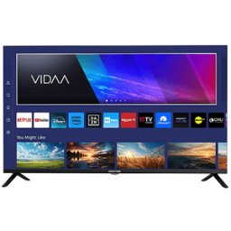 United UNLED40M10VDA TV LED, SMART TV, 40 ", Full-HD, Processore CA53 x4@1.0Ghz, Black, Classe E