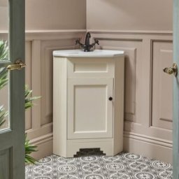 HudsonReed Mobile Bagno Angolare da 580mm con Lavabo - Scelta della Finitura e Maniglie - Thornton