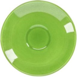 PULSIVA Piattino tazzina caffè Joy 2.0 ; 12.5 cm (Ø); verde; rotonda; 6 pz. / Pacco