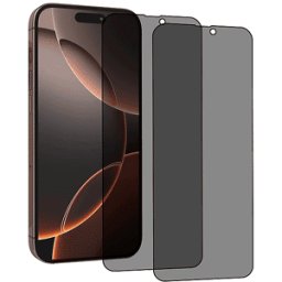 PHONIX VETRO TEMPERATO pellicola privacy iPhone 16 Pro Max confezione 2pz