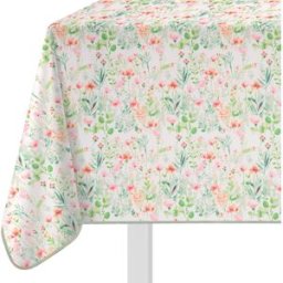 KASANOVA Tovaglia antimacchia 140x140 cm fiori primaverili