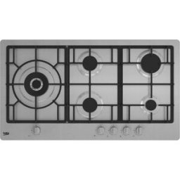 Beko Himl 95225 Sxe Himl 95225 Sxe Piano Cottura 5 Fuochi A Gas 90 Cm Griglie In Ghisa (1 Bruciatore Wok) Colore Inox