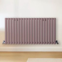 HudsonReed Radiatore di Design Orizzontale Viola (Dahlia Viola) - 600mm x 1180mm - Pannello Doppio - Revive
