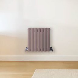 HudsonReed Radiatore di Design Orizzontale Viola (Dahlia Viola) - 400mm x 413mm - Pannello Doppio - Revive