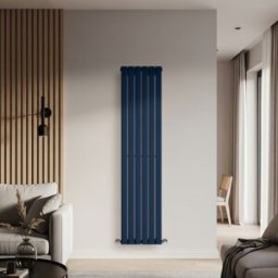 HudsonReed Radiatore di Design Verticale Blu (Deep Sea Blu) - 1780mm x 420mm - Pannello Singolo - Delta