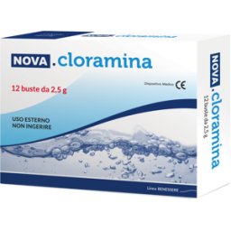 NOVA ARGENTIA Srl IND. FARM Nova Argentia Cloramina per Igiene Intima e Pulizia della Cute 12 Bustine