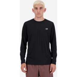 New Balance Sport Essential Ls M - Maglia Running - Uomo - Nero