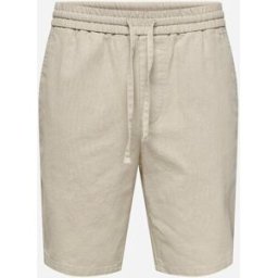 Only Linus Chino Misto Lino M - Bermuda - Uomo - Beige