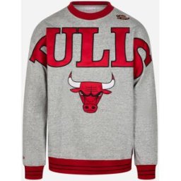 MITCHELL&NESS Field Crew Vintage Logo Bulls M - Abbigliamento Basket - Uomo - Grigio