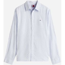 Tommy Hilfiger Seersucker Stripe M - Camicia - Uomo - Blu