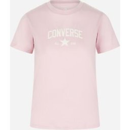 Converse Logo Fit Regular W - T-shirt - Donna - Rosa