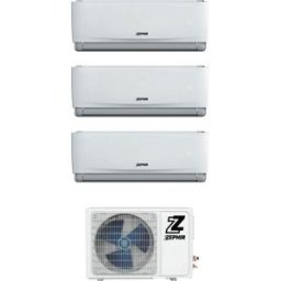 zephir Ztriowifi Climatizzatore Trial Split Inverter 9000 + 9000 + 12000 Btu Condizionatore Con Pompa Di Calore Classe A++/a+ Gas 32 (Unità Interna + Unità Esterna) Wi-Fi - Ztriowifi