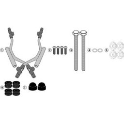 Kit Montaggio Parabrezza Kappa A5615AK Per PIAGGIO Medley 12 taglia un