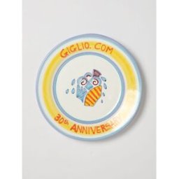 Giglio.com 30th Anniversary Piatto in ceramica GIGLIO. COM 30th Anniversary Giallo Taglia OS