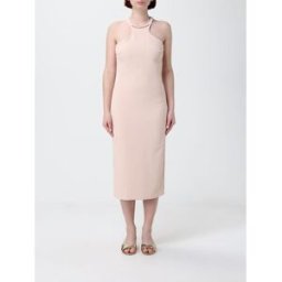 Elisabetta Franchi Abito midi in crêpe Nudo Taglia 40