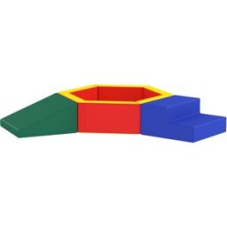 Aiyaplay Percorso Motricità per Bebè in Schiuma EPE con Piscina di Palline, Modulo Motricità per Bebè con Fodera in PU, Multicolore Aosom Italy