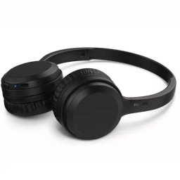 Cuffie wireless on-ear Philips - Bluetooth - Isolamento acustico - Batteria da 250 mAh - Portata di 10 m - Microfono integrato - Controlli sull'auricolare - Altoparlante da 30 mm - Pieghevoli - Nero