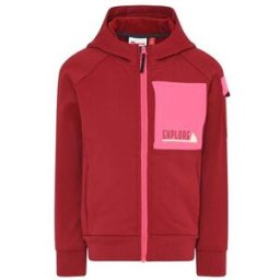 Lego Felpa In Pile Con Cerniera E Cappuccio 700 Rosso Rosa Bambina 116