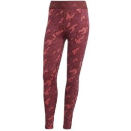 ADIDAS Leggings Sportivi Tight Camou Tech Fit Bordeaux Donna L