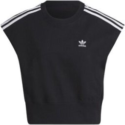 ADIDAS ORIGINALS Top Girocollo Tristripe Nero Donna 42
