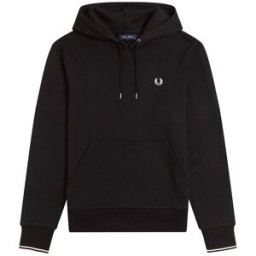 Fred Perry Felpa Con Cappuccio Logo Nero Uomo L