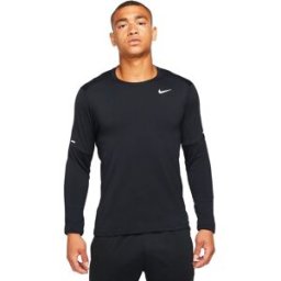 Nike Maglia Running Ml Df Element Crew Nero Reflective Argento Uomo L