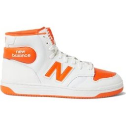 New Balance Bb 480 Hi Lea Bianco Arancio Sneakers Uomo EUR 42 / US 8.5