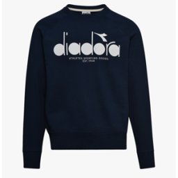 Diadora Felpa Palestra Girocollo 5 Palle Blu Uomo S