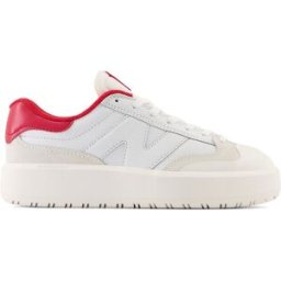 New Balance Ct302 Lea Suede Bianco Rosso Sneakers Donna EUR 41.5 / US 8
