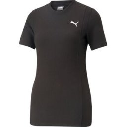 Puma T-Shirt Piquet Nero Donna M