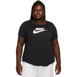 Nike T-Shirt Plus Size Logo Futura Nero Donna 1X