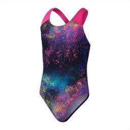 Speedo Costume Intero Piscina Splahback Nero Multi Bambina 15-16 A