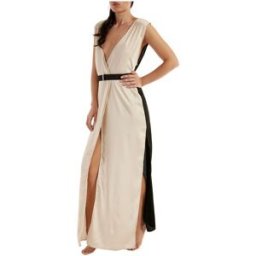 Effek Abito Da Spiaggia Bianco Nero Donna M