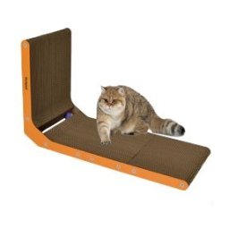 ROTIPET GATTO TIRAGRAFFI "WALL" 63x40x21 CM GIALLO