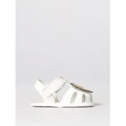 Moschino Sandalo in pelle con patch Teddy Bianco Taglia 16