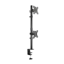 Supporto da scrivania Tooq per 2 monitor verticali da 13" a 32" - Girevole e inclinabile - Peso massimo 8 kg per braccio - VESA 100x100mm