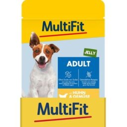 MultiFit Dog Jelly Busta Multipack 24x100G POLLO E VERDURE